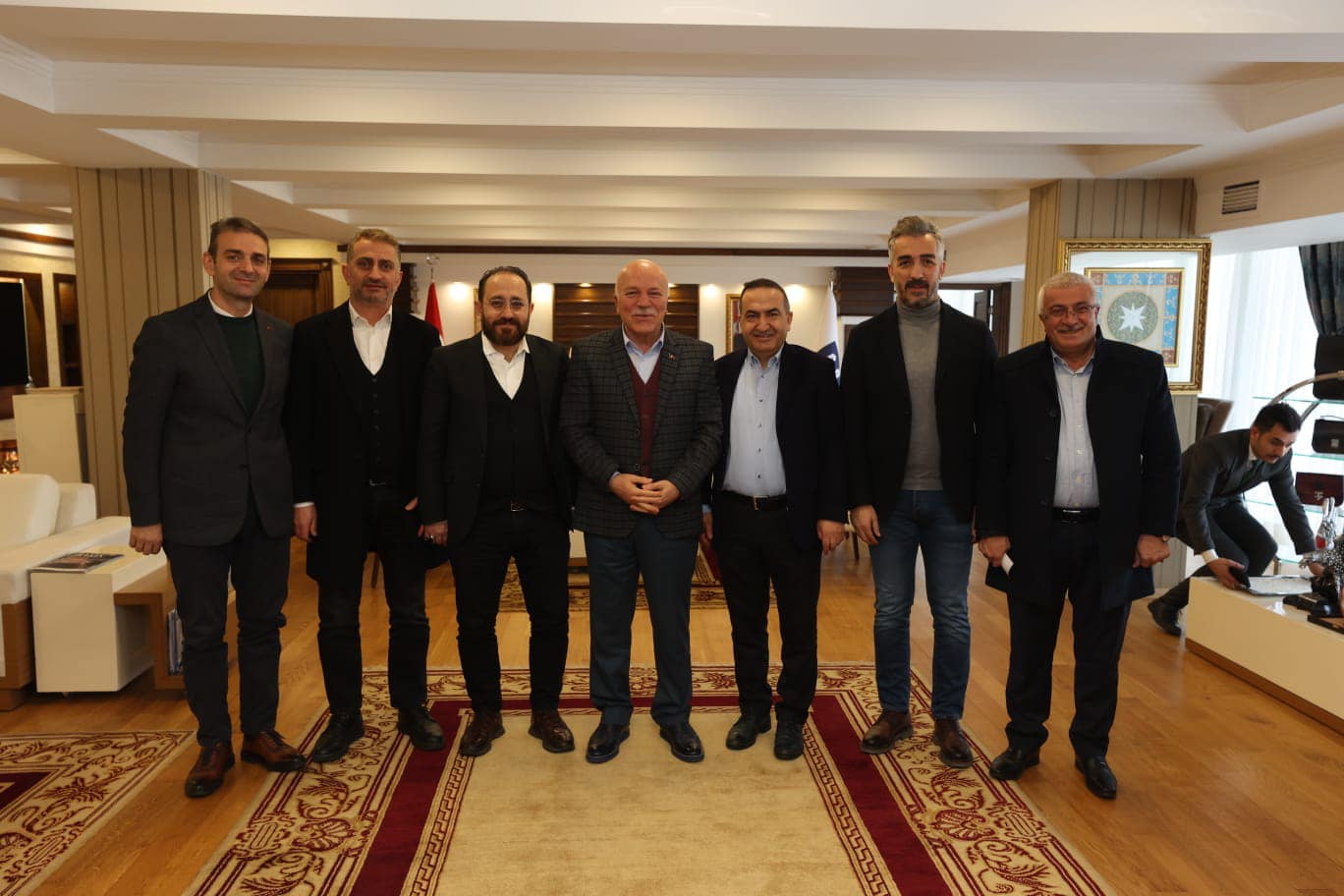 Erzurum Büyükşehir Belediye Başkanımız Sayın Mehmet SEKMEN'i ziyaret ettik.