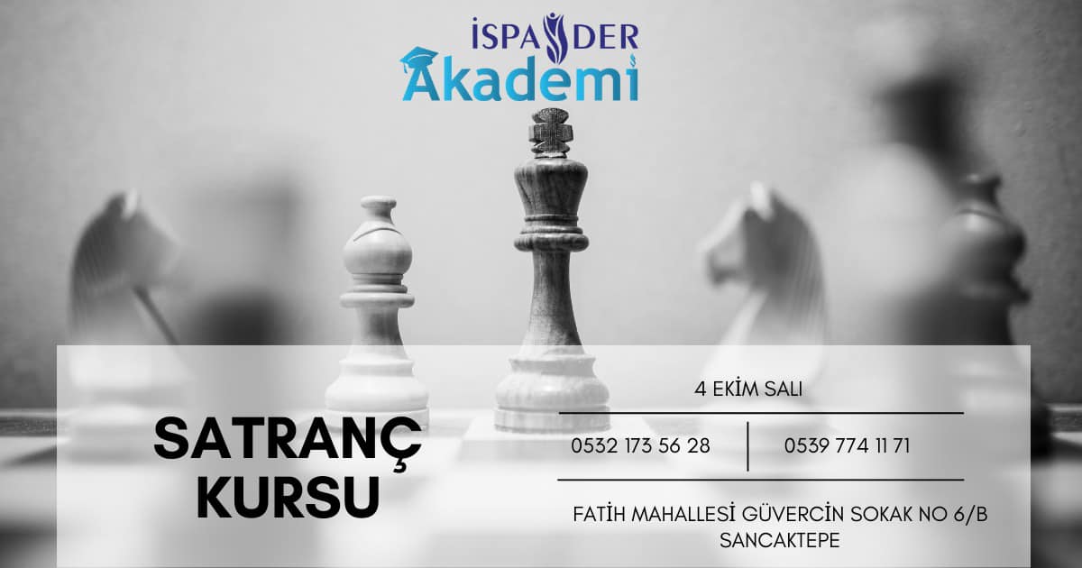 İSPADER Akademi’de Satranç Kursumuz Açılıyor!..