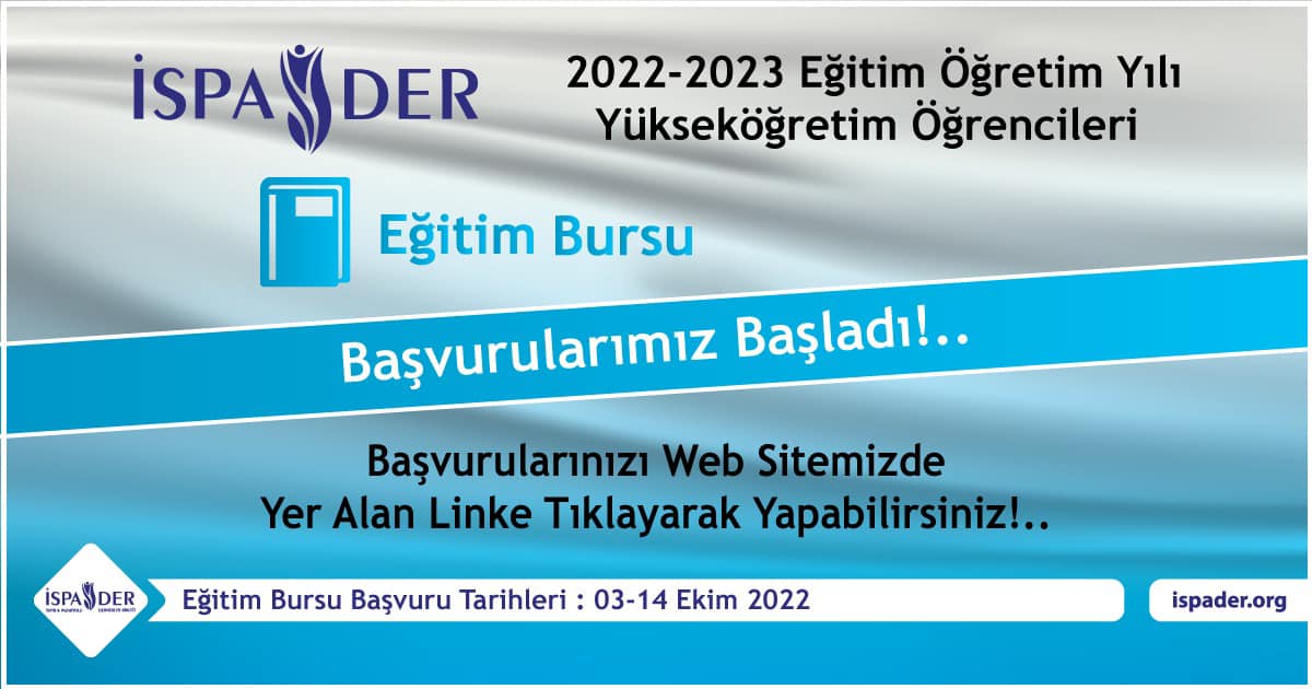 Eğitim Bursu Programımız Başladı!..