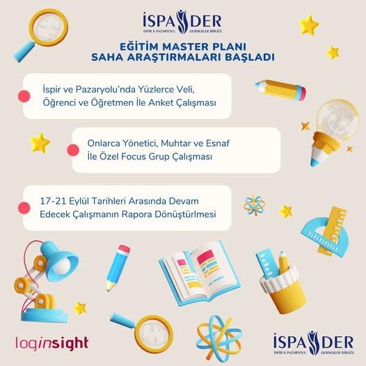 İSPADER Eğitim Master Planı Saha Araştırmaları Başladı!..
