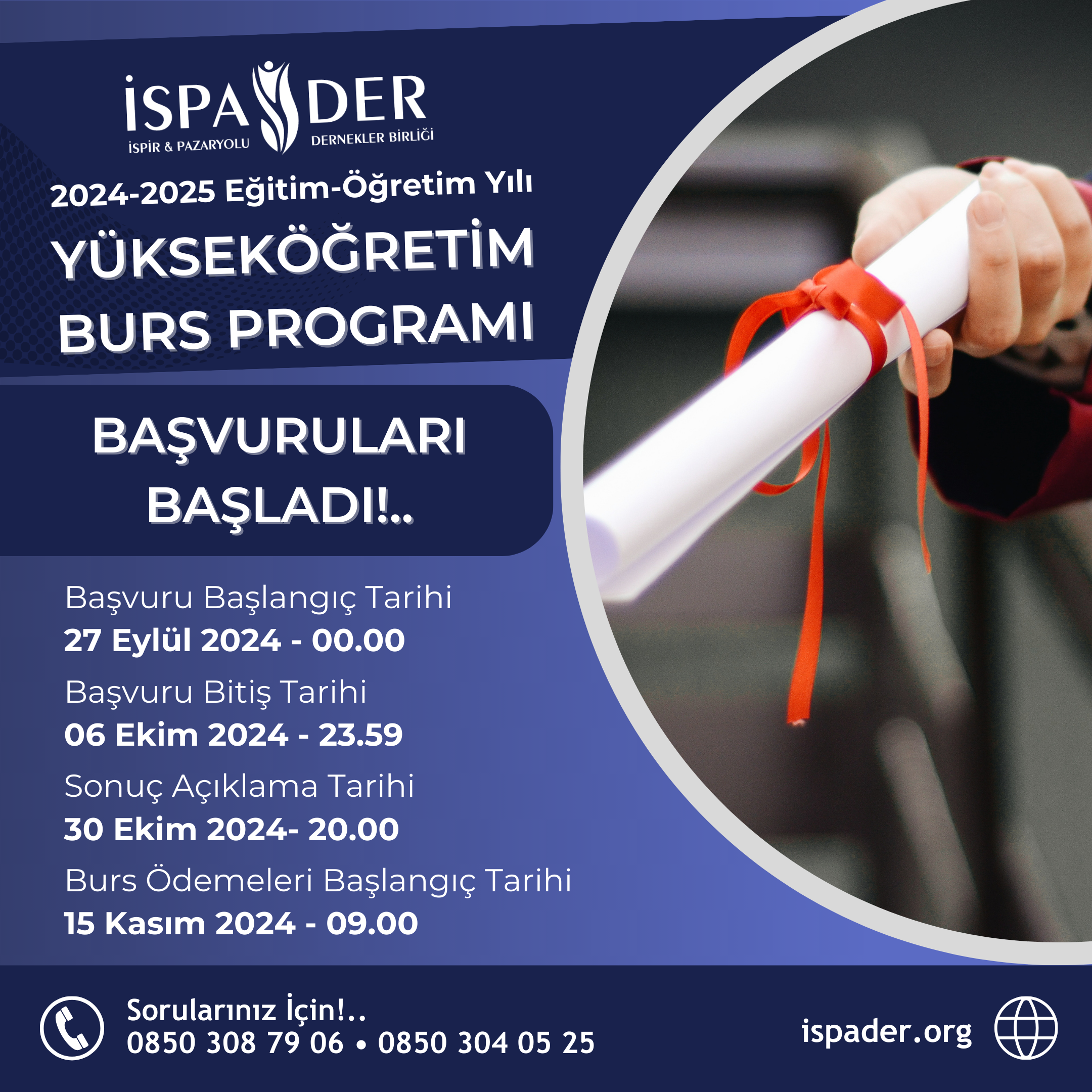 İSPADER Eğitim Bursu Programı