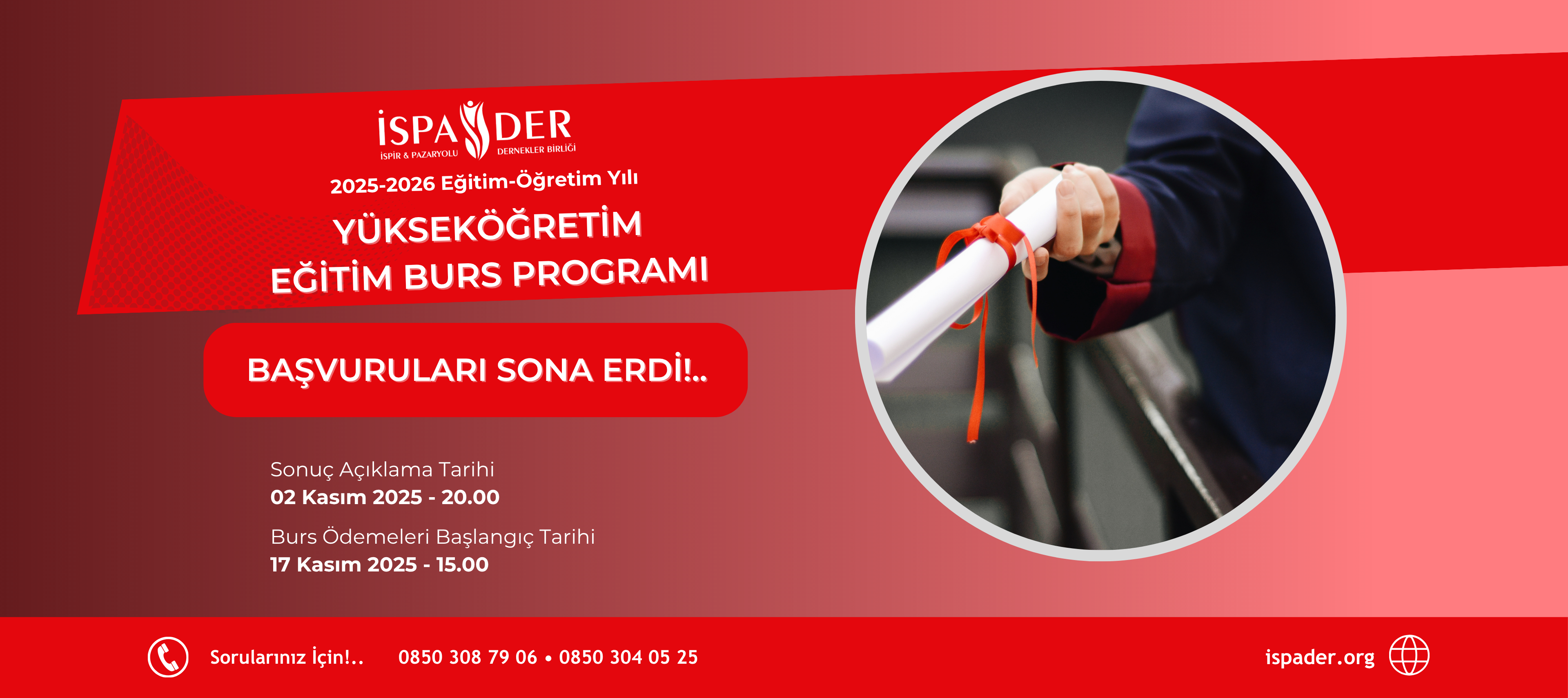 İSPADER Eğitim Bursu Başvuruları Sona Erdi!..
