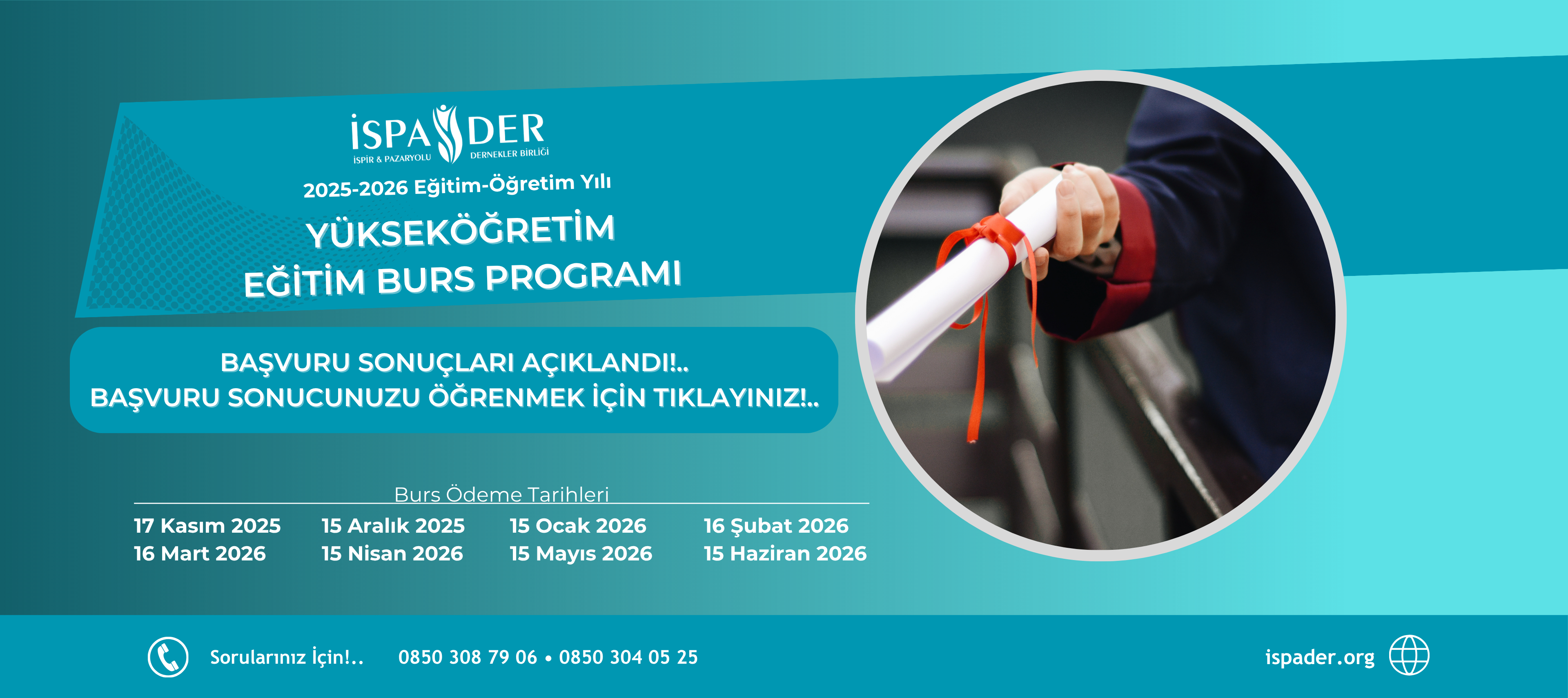 İSPADER Eğitim Bursu Başvuru Sonuçları Açıklandı!..